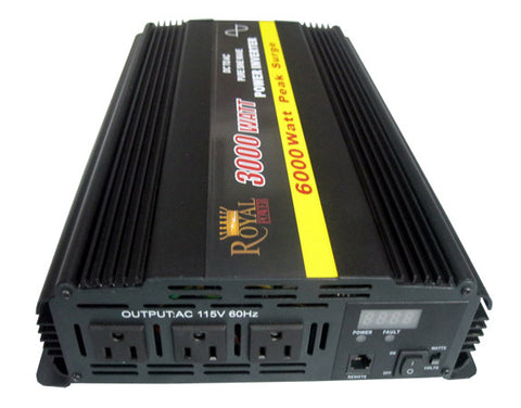 3000 Watt Pure Sine Power Inverter 12 Volt DC to 120V AC