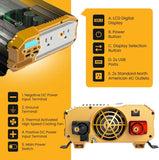1100 Watt 12V Power Inverter Dual 110V AC