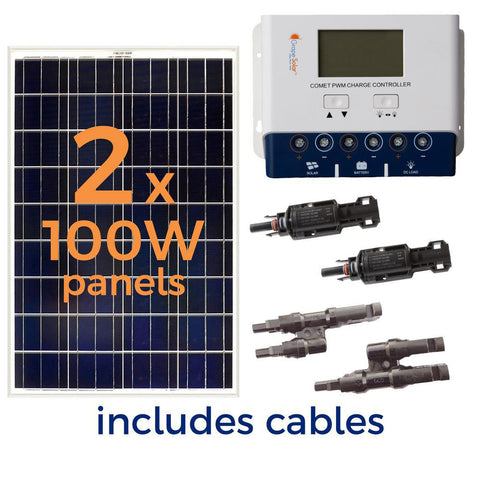 200-Watt Off-Grid Solar Panel Kit